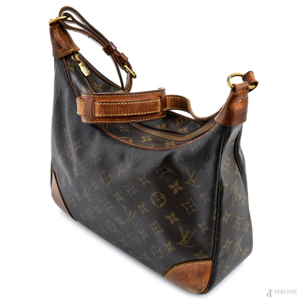 Borsa a spalla Louis Vuitton, cm 28,5x31,5x8,5, (segni di usura, screpolature, abrasioni)