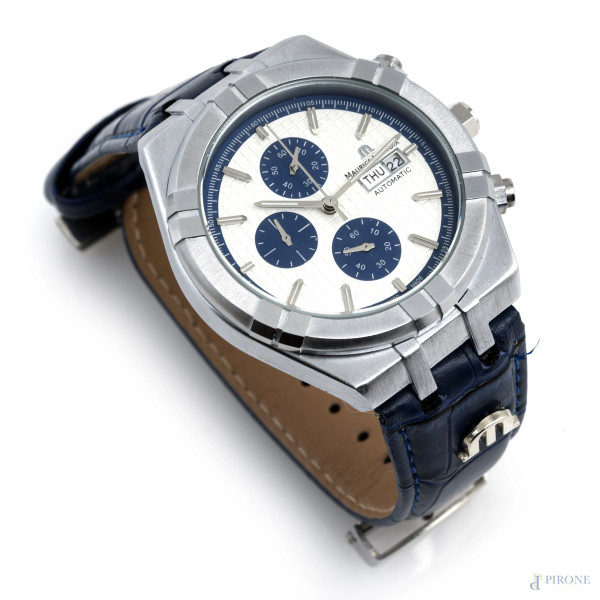 Capriccio con fontana, XIX secolo, olio su tela, cm 31x39 entro cornice, (craquelure e sollevamenti  [..]