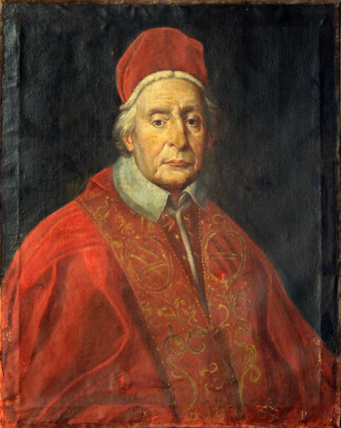 Ritratto di Papa Clemente XVII, olio su tela, 74x60 cm,