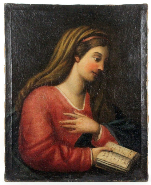 Madonna Annunciata, olio su tela, cm 63x40, fine XVII-inizi XVIII secolo