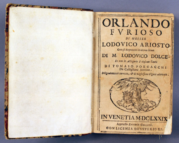 Orlando Furioso di Ludovico Ariosto, Venezia 1679.
