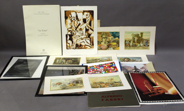 Lotto composto da varie stampe e litografie.