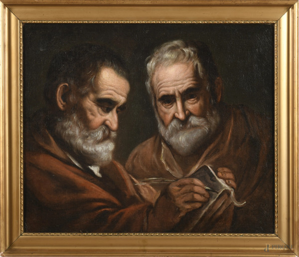 I due profeti, XVII secolo, olio su tela, cm 52x62,5, entro cornice