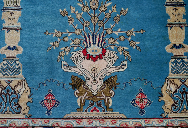 Tappeto persiano, cm 200x124, (difetti)