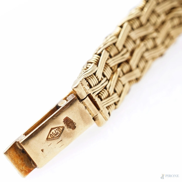Vacheron Constantin, orologio da donna in oro 18 Kt, quadrante rettangolare cm 1,8x1,7, lunghezza...