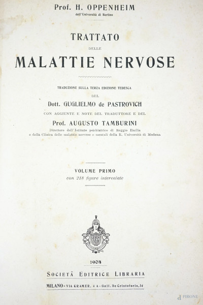 Lotto di 14 volumi di medicina, fine XIX-inizi XX secolo