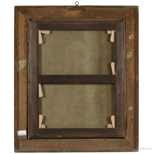 San Girolamo, olio su tela, XVII - XVIII secolo, cm 75x60, entro cornice (difetti)