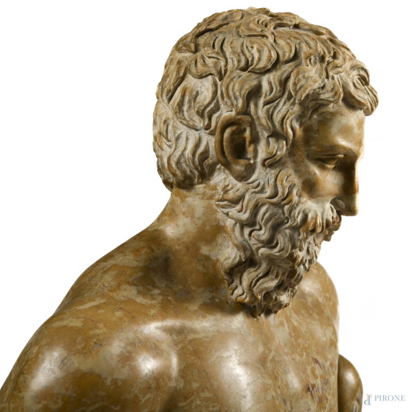 Ercole Farnese, XX secolo, marmo, altezza cm 82, (segni di usura, scalfitture, mancanze, restauri...