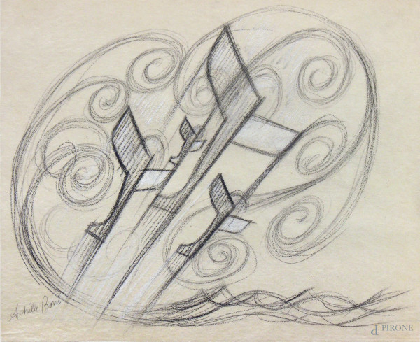 Achille Boni - Studio per aeropittura 