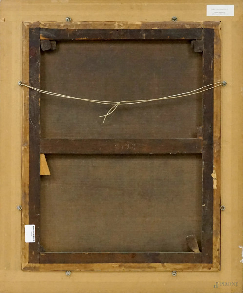 Pittore nord-europeo del XVII secolo, Ritratto di gentiluomo con gorgiera, olio su tela, cm 82x64...