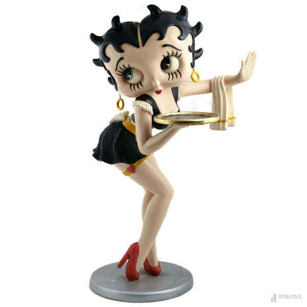 Betty Boop, XX secolo, scultura in resina, altezza cm 93 (mancanze, restauri, difetti)