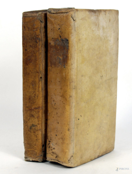 Lotto di due volumi del XVIII secolo