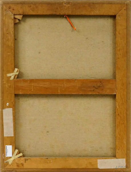 Scuola spagnola del XVIII secolo, Il vignaiolo, olio su tela, cm 86,5x66, (difetti)