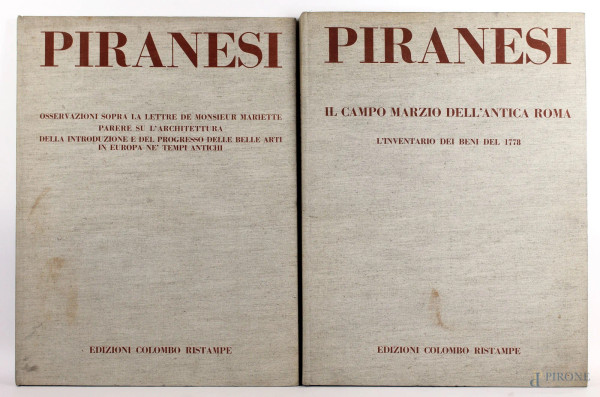 Lotto di due volumi di Giovan Battista Piranesi