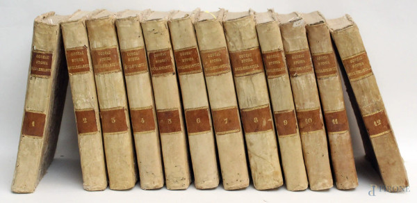 Storia ecclesiastica di Monsignore Antonio Godeau 1782, volumi 12.