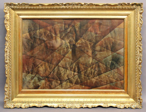 Astratto, tecnica mista su tavola, cm 49 x 69.