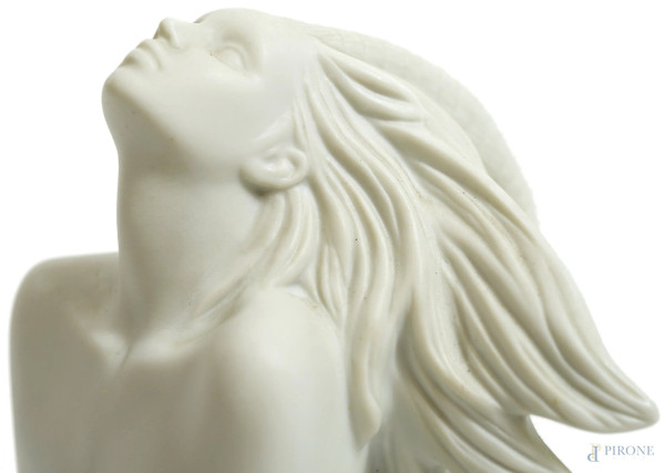 Capricorn, scultura in porcellana bisquit, XX secolo, Royal Copenagen, cm 23x16x7