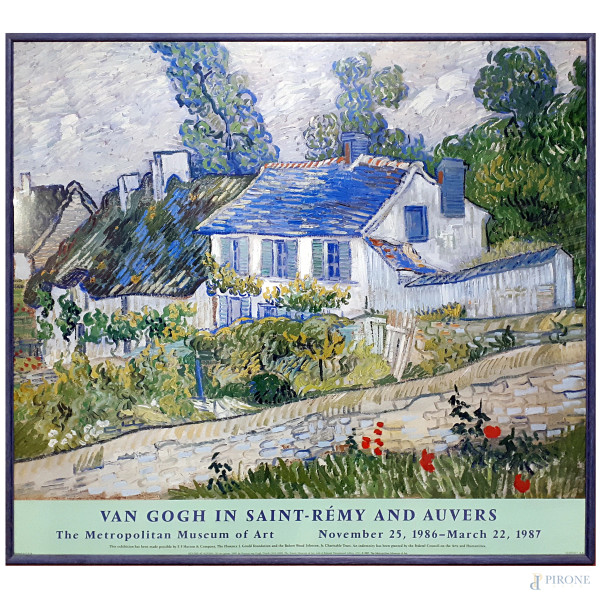 Vincent Van Gogh, manifesto per una mostra tenutasi nel 1986/87 al Metropolitan Museum, cm 75x85