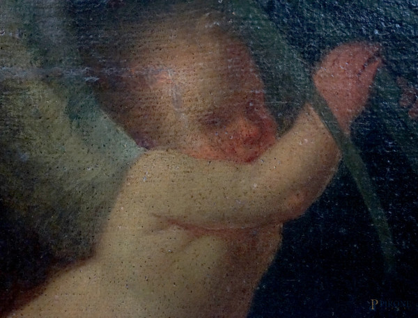 Da Correggio (Correggio, 1489 – 1534), La Madonna del Coniglio o La Zingarella, olio su tela, cm ...