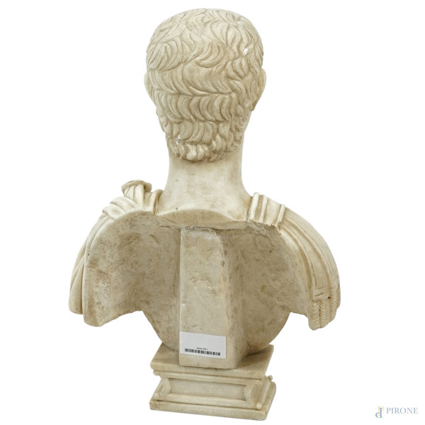 Caligola, busto in marmo bianco, cm H 49.5, XX secolo