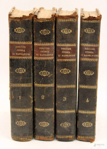 Storia di Napoleone, Noruins,  fratelli Fabiani, quattro volumi, Bastia, 1838.