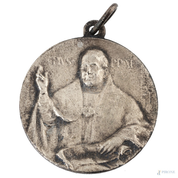 Medaglia commemorativa Papa Pio XI, diametro cm 2,5