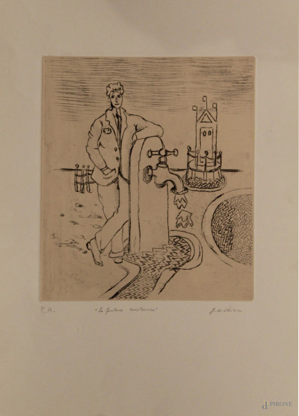 Giorgio De Chirico - La fontana misteriosa
