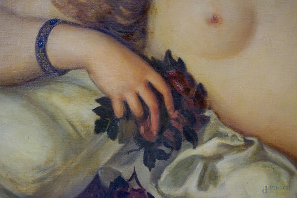 Copia da Tiziano Vecellio (Pieve di Cadore, 1488/1490 – Venezia, 1576), Venere di Urbino, olio su...