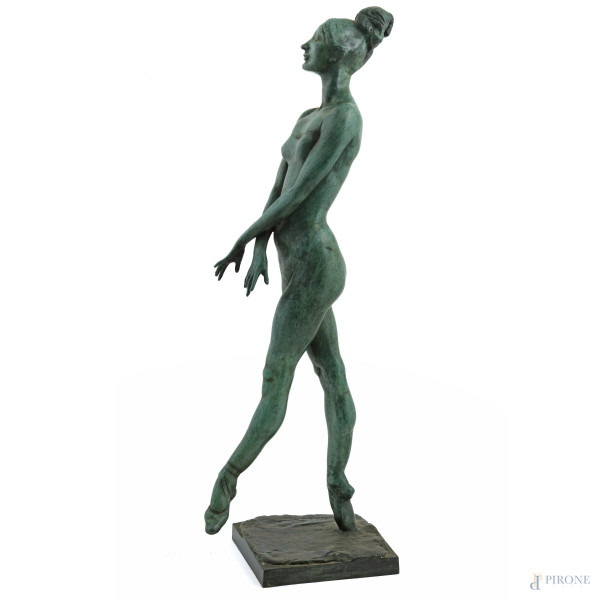 Francesco Messina (1900-1995), Ballerina, scultura in bronzo, es. 109/230, altezza cm 57, firmato alla  [..]