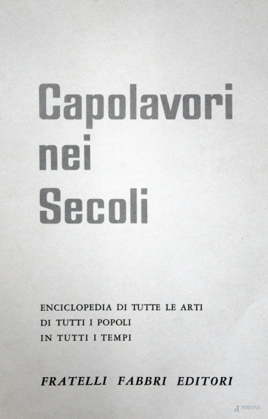 Capolavori nei secoli, Le Arti dell'Estremo Oriente, volume III, Fratelli Fabbri editori, 1962