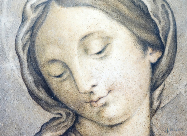 Lamberto Cristiano Gori (Livorno, 1727 - Firenze, 1801), Immacolata Concezione, scagliola, firmat...
