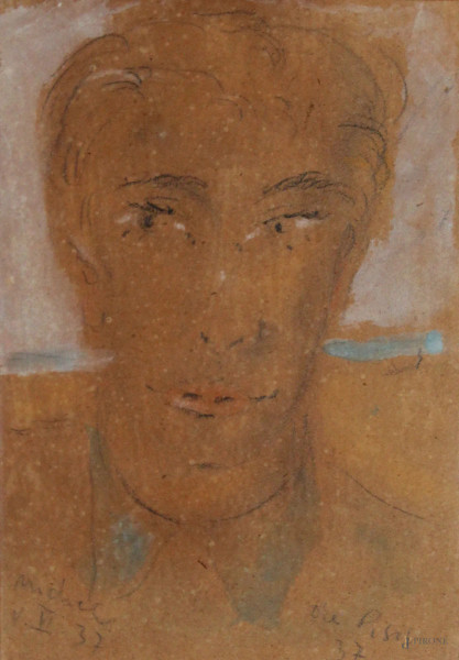 Filippo De Pisis - Ritratto di ragazzo, datato 1937