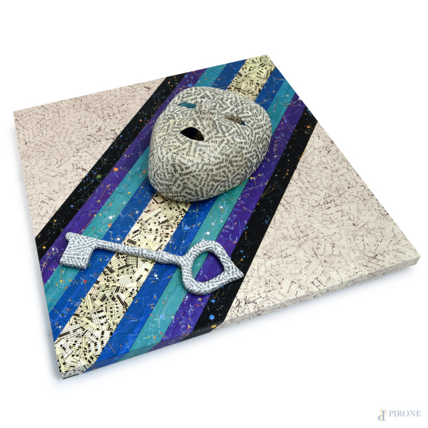 Jiri Kolar x Rosenthal, Ars Poetica, 1986, es 219/1000, cm 38x38x11