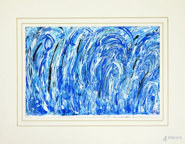 Maria Gloria Eminente (XX secolo), Tsunami 2004, tempera su carta, cm 34,5x50