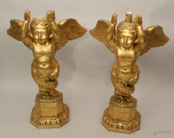 Coppia di putti alati