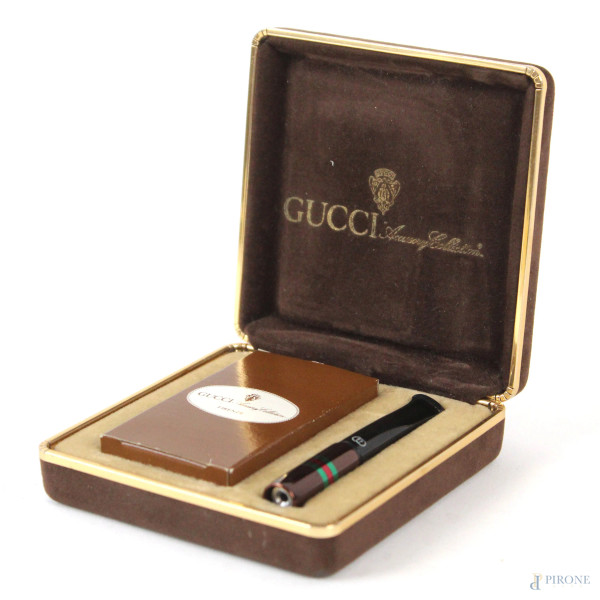 Gucci, bocchino con filtri per sigarette, entro custodia originale
