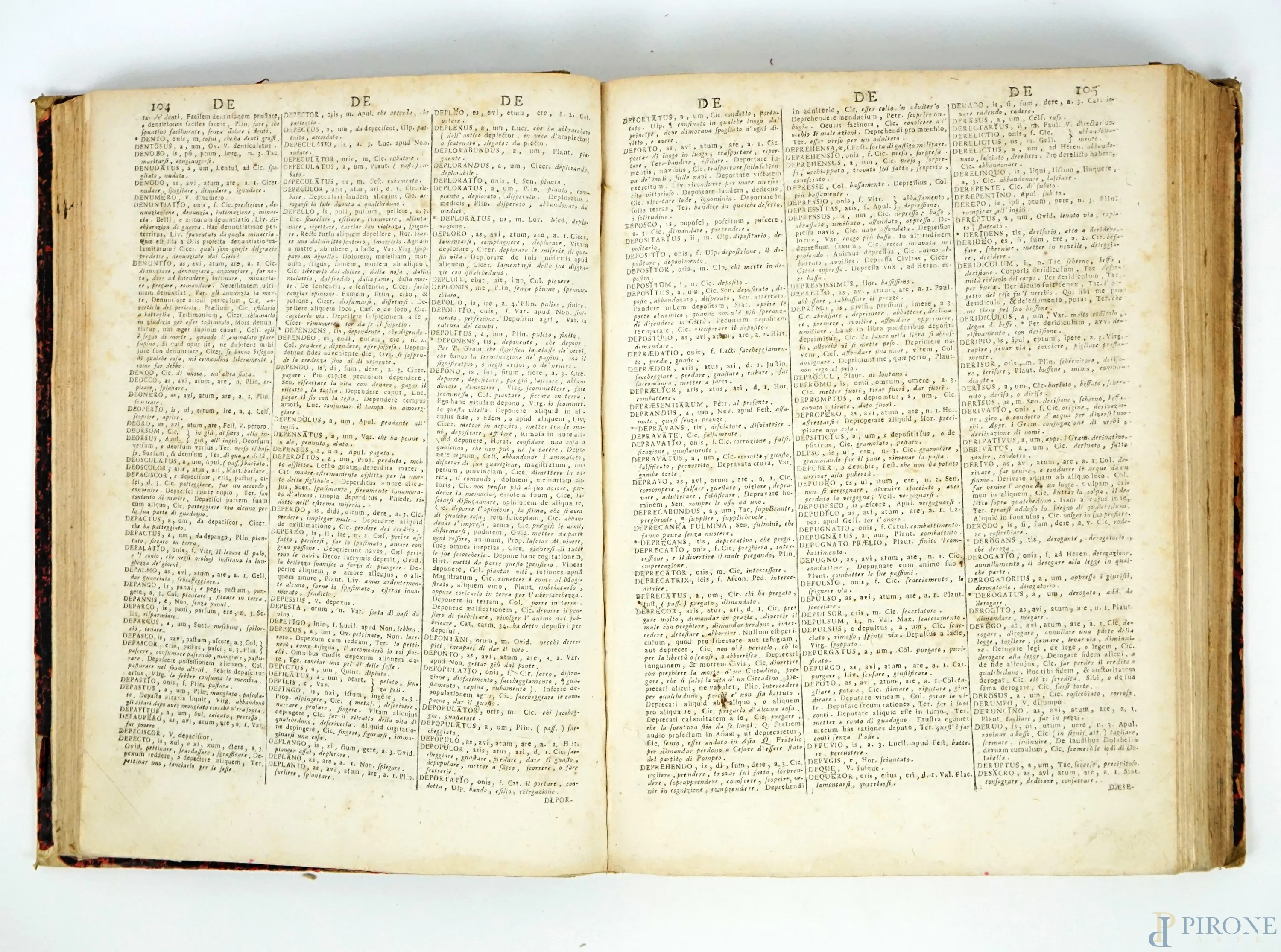 Vocabularium Latinum et Italicum tomus secundus Venezia 1788