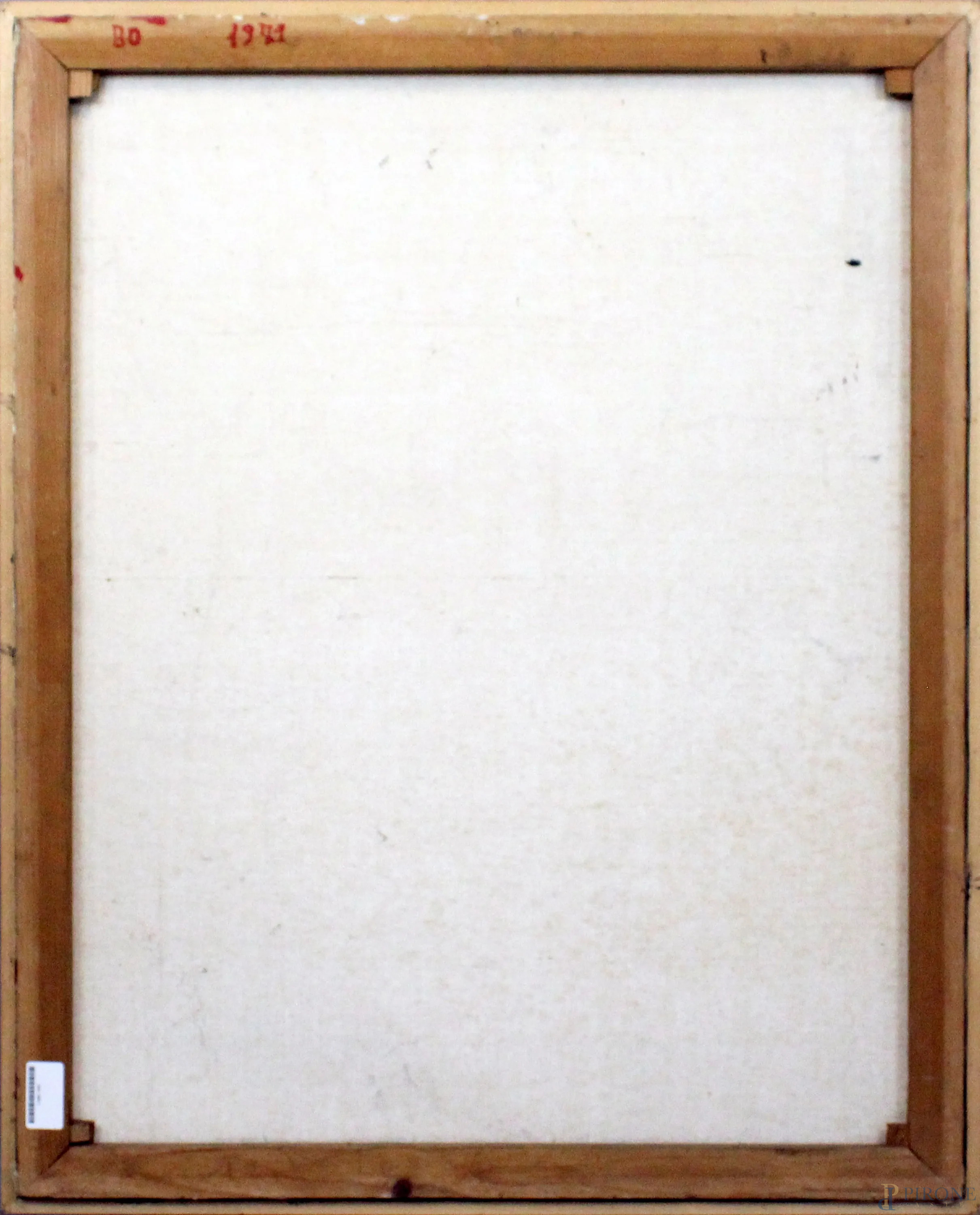 Gilberto Filibeck : Figura con fiori, olio su tela, cm. 100x80, entro  cornice. - Asta Asta di Arte Moderna e Antiquariato - Aste Pirone