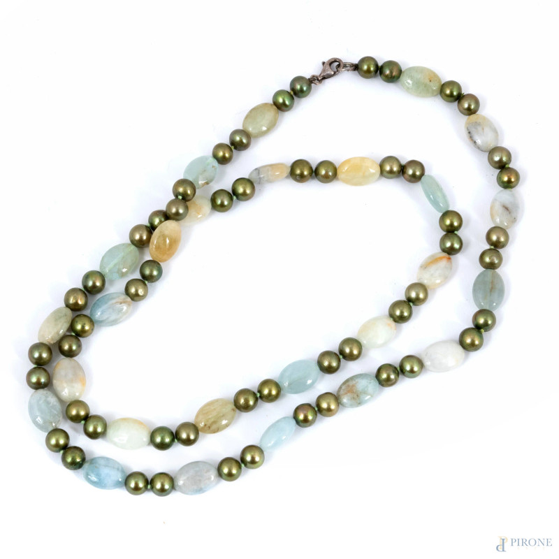 Collana in pietre dure, lunghezza cm 80  - Asta ASTA A TEMPO | VARIÆ - Aste Pirone