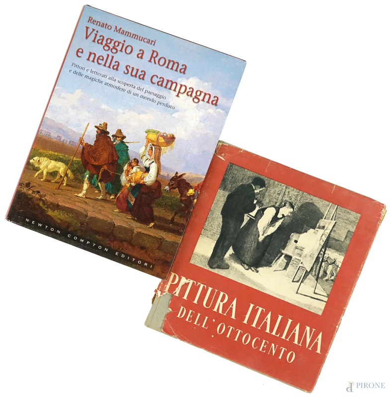 Lotto di due volumi sulla pittura dell'800  - Asta ASTA A TEMPO di Arte Moderna e Antiquariato - Aste Pirone