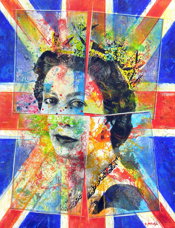 The Queen, 2023, tecnica mista su tela, cm 65x50, firmato, firma titolo e anno al retro, certificato di autenticità e archiviazione  - Asta ASTA DI ARTE MODERNA, CONTEMPORANEA E VINTAGE - Aste Pirone