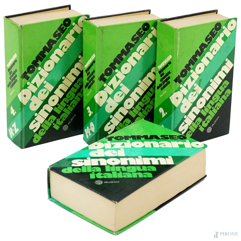 Niccolò Tommaseo, Dizionario sinonimi e contrari, 4 volumi  - Asta ASTA DI ARTE MODERNA, CONTEMPORANEA E VINTAGE - Aste Pirone
