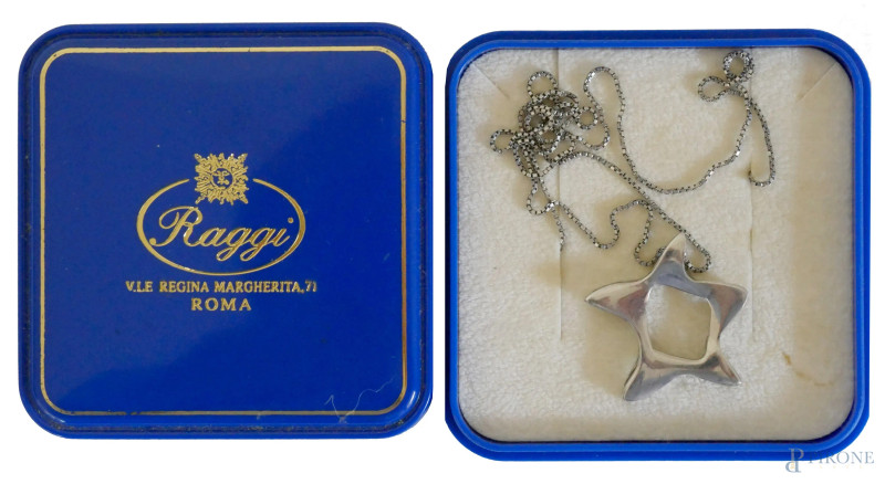 Collana in argento Raggi, con confezione originale  - Asta ASTA DI ANTIQUARIATO E ARTE MODERNA - Aste Pirone