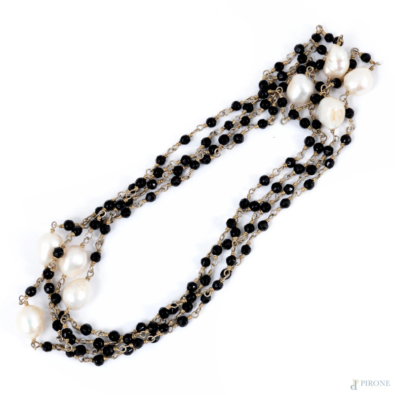 Collana con perle di fiume, lunghezza 158  - Asta ASTA A TEMPO | VARIÆ - Aste Pirone