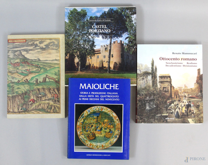 Lotto di quattro volumi d'arte, (difetti).  - Asta ASTA DI ARTE MODERNA E ANTIQUARIATO - Aste Pirone