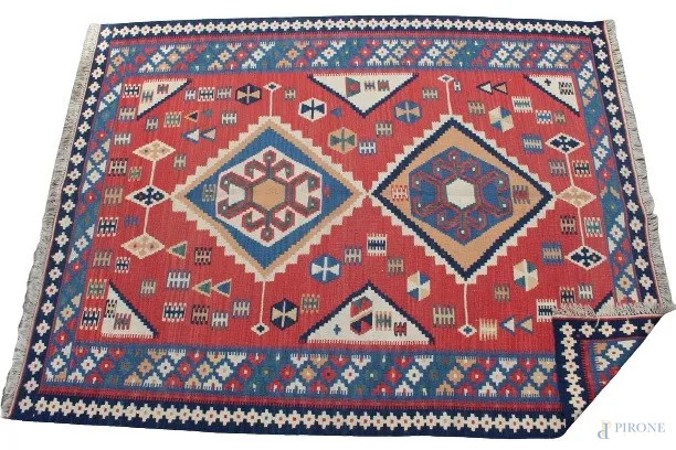 Tappeto kilim, cm 233x172  - Asta ASTA A TEMPO - DUE SESSIONI - Aste Pirone