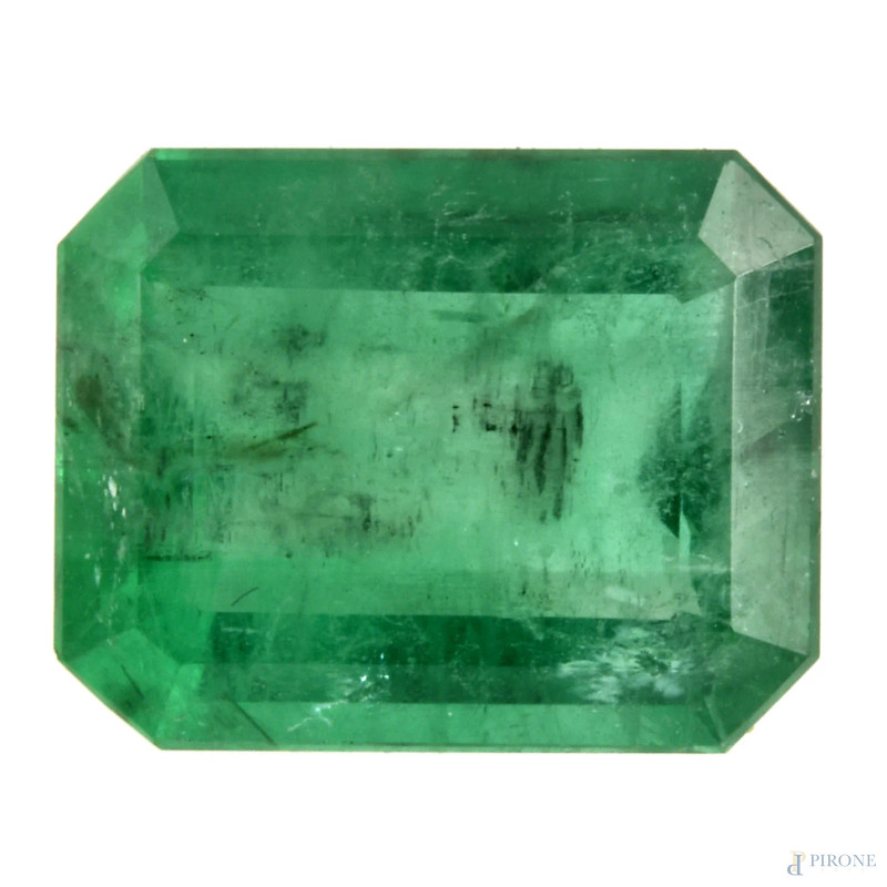 Smeraldo, Brasile, ct 2, mm 9,1x7,2x4  - Asta ASTA A TEMPO | IN ARTE VERITAS - Aste Pirone