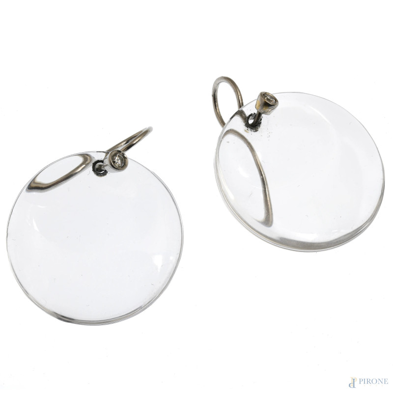 Orecchini Tiffany Elsa Peretti in acrilico e platino, peso complessivo gr 6  - Asta ASTA A TEMPO | VARIÆ - Aste Pirone