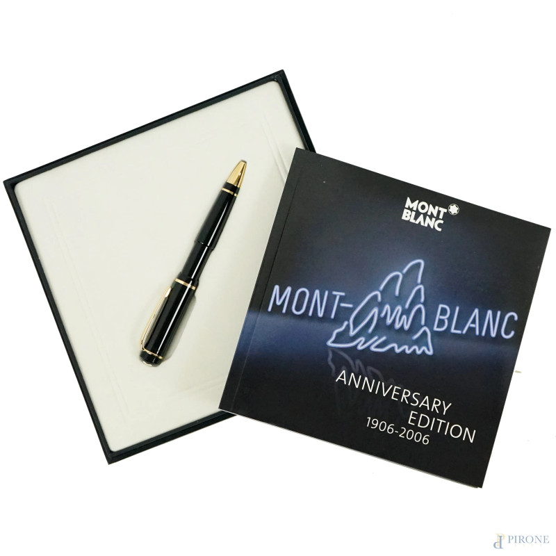 Montblanc  Anniversary Edition 1906-2006, penna a sfera, lunghezza cm 13, entro cofanetto originale.  - Asta ASTA DI ARTE MODERNA, CONTEMPORANEA E VINTAGE - Aste Pirone