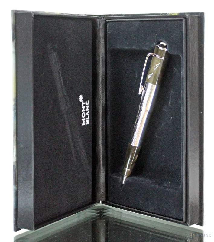 Montblanc, William Faulkner limited edition, penna a sfera in resina, lunghezza cm 14, entro cofanetto originale.  - Asta Asta a Tempo di Antiquariato e Arte Moderna - Aste Pirone